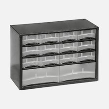 Lockweiler Sortus CD S14 Metal Cabinet With Transparent Drawers Black