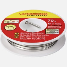 Rothenberger Standard Solder Wire 2mm 70G Lead-Free