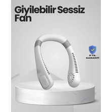 Pileli Store Çocuk ve Yetişkinler Için Güvenli Şarjlı Boyun Fanı