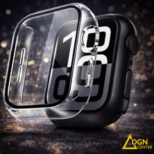 Fmk Apple Watch 44 mm (4. , 5., 6. Nesil, Se 1 ve Se 2) Uyumlu Tam Kapsamlı Ekran ve Kasa Koruyucu