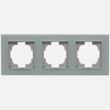Nilson Alegra White Acrylic Glass Triple Frame