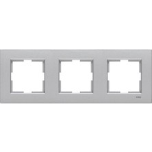 Viko Novella Triple Frame Anodized Silver