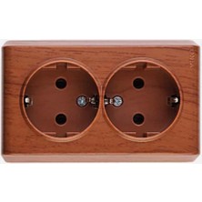 Viko Novella Walnut Tv-Sat Socket Outlet