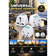Seyahat Adaptörü Ingiltere Abd +Birçok Ülke Uyumlu Çoklu Priz Dönüştürücü, Yurt Dışı Kullanım Uyumlu