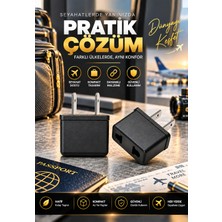 Avrupa Fişten Amerikan Prize Dönüştürücü Tip A Seyahat Adaptörü
