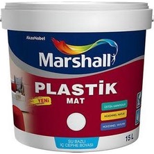Marshall Plastik Mat Siyah Iç Cephe Boyası 2,5 Lt