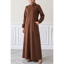 Moda Hayme Kışlık Ferace Süet
