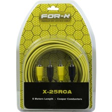 For-X X-25RCA Ultra Esnek Pvc Kaplama Iletken Için %99,99 Bakır