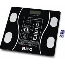 Efnaz Style Bluetooth - Vücut Analizli Dijital Baskül Terazi Tartı 180KG/50G Yağ - Su - Kas Oran - Bmı İ11-023