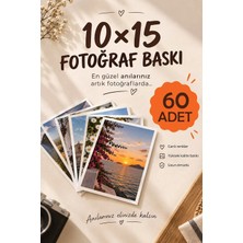 Terakki Fotoğraf Baskısı 60 Adet  10X15 Ebat 260 gr Yüksek Kalite Kağıtı