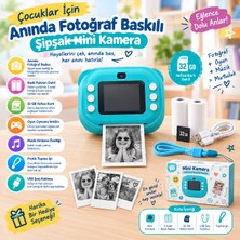 VizyonumVar Concept Çocuklar Için Anında Fotoğraf Baskılı Şipşak Mini Kamera - 32 GB Hafıza Kartlı, Müzikli, Oyunlu ve Taşıma Ipli Fotoğraf Makinesi
