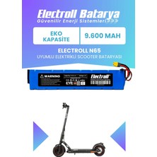 Electroll N65 Uyumlu Batarya (Eko Kapasite) 48V 9.600MAH Elektrikli Scooter Bataryası