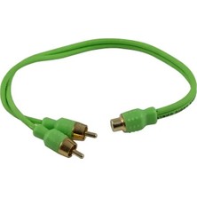 For-X XY-20RCA  Altın Kaplama Uç 1 Dişi - 2 Erkek Y-Kablo