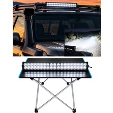 Otokap Universal 55 cm Off Road Beyaz Işık LED Bar Dikdörtgen 120W LED Tepe Lambası Ikaz Lambası Kamyon Tır Traktör Çekici Iş Makinesi