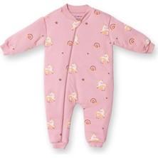 Little Plane Baby Girl Sleep Sack Princess Print Zippered Crew Neck Long Sleeve Footless