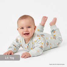 Little Plane Baby Boy Sleep Sack Animal Print Zippered Crew Neck Long Sleeve Footless