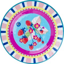 Bacı Mılano Baci Milano Mamma Mia 6-Piece Strawberry Pattern Plate Set 21,5 cm - Multicolor