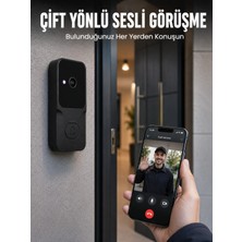 Efnaz Style Wi-Fi Bağlantılı Akıllı Kapı Zili Telefon Kontrollü Hd Güvenlik Sistemi
