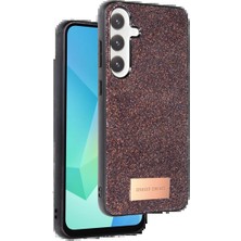 Trend Kapında Onegif Samsung Galaxy A56 Bright Simli Kapak - Derin Mor