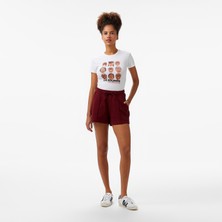 Les Benjamins Women's Burgundy Shorts