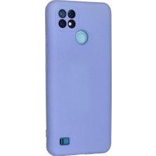 Trend Kapında Realme C21 Kılıf Nano Içi Kadife Silikon - Lila