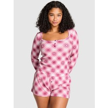 Victoria's Secret Thermal Henley Pajama Top
