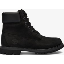 Timberland 6 Inch Lace Up Waterproof Women's Black Boots