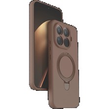 Trend Kapında Xiaomi Mi 15T Pro Regal Magsafe Standlı Kapak - Çöl Titanyum
