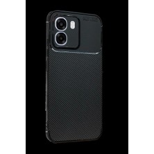 Trend Kapında Oppo Oppo A6T 5g Auto Focus Karbon Kapak - Siyah
