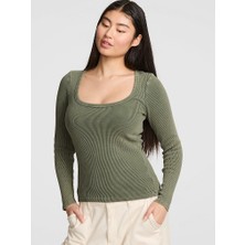 Victoria's Secret Vintage Ribbed Long-Sleeve T-Shirt