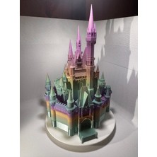 3D Renkli Dünyam Tasarım Atölyesi Prenses Şatosu Oyuncak Dekor 3D Baskı