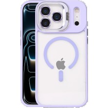 Trend Kapında Joko Apple iPhone 17 Pro Remim Lensli Magsafe Standlı Kapak - Lila