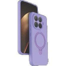 Trend Kapında Xiaomi Mi 15T Pro Regal Magsafe Standlı Kapak - Lila