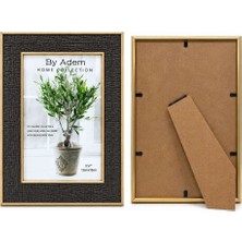 Trend Kapında By Adem 5x7 Kabartmalı Gold Çerçeve