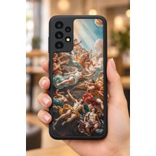 BG AKSESUAR Samsung Galaxy A23 Uyumlu Fresk Desenli Kamera Korumalı Darbelere Dayanıklı Kılıf