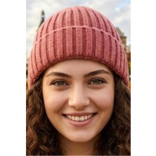 Uniquetrenders Kadın Fitilli Katlamalı Triko Kışlık Bere