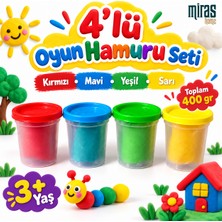 Miras Home 4 Renk Oyun Hamuru (4 x 100GR)