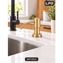 LPD LİDER Ankastre Sıvı Sabunluk Mat Gold