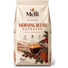 Melli Coffee Morning Blend Espresso 1 kg – Orta Kavrum – Dengeli Gövde – %100 Arabica