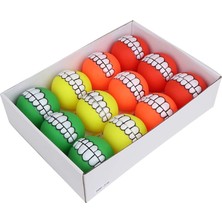 Metemix Eastland 12'li Plastik Diş Desenli Top Seti Çap 7 cm