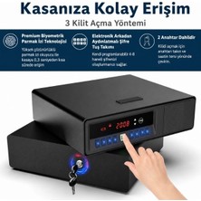 Gümrük Bey Zljuan LT-108-F-X Biyometrik Taşıma Çantası | Parmak Izi Okuyucu Güvenlik - 2 Adet Kapasite