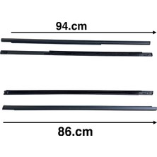Bgz Auto Mitsubishi Lancer 1999-2005 Ön/Arka Sol/Sağ Cam Sıyırıcı Fitil Çıtası (Set)