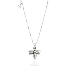 Oya Silver Arı Gümüş Kolye 2x1.4 cm [OYOT437]