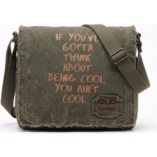 Old Cotton Cargo Luther Bag Dayanıklı Pamuk Kanvas Vintage Omuz Çantası Ayarlanabilir Askılı Günlük Unisex Postacı Çanta