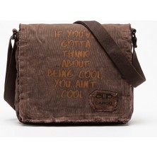 Old Cotton Cargo Luther Bag Dayanıklı Pamuk Kanvas Vintage Omuz Çantası Ayarlanabilir Askılı Günlük Unisex Postacı Çanta