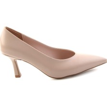 Bambi Beige Women's Classic Heeled Shoes K01231514909