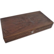 Star Carved Solid Wood Backgammon