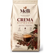 Melli Coffee Crema Espresso Çekirdek Kahve 1 kg – Yoğun Krema & Dengeli Gövde