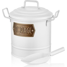 The Mia Legume Storage Bucket - White