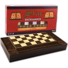 Star Polyester Walnut Backgammon Large 1020180